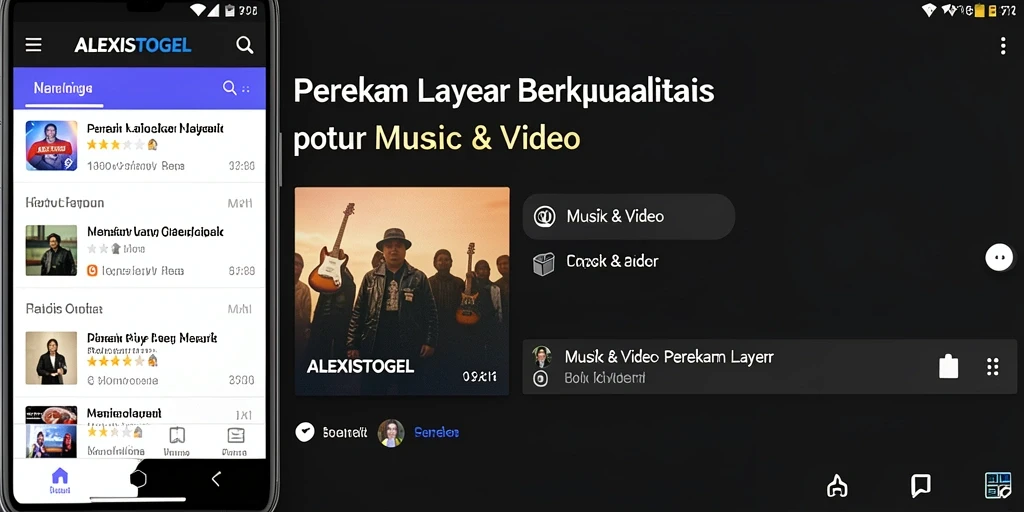 Antarmuka ALEXISTOGEL saat merekam layar dengan opsi pengaturan yang lengkap.