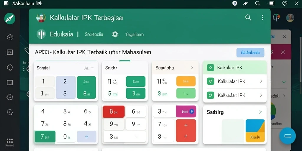 Antarmuka aplikasi API33 untuk menghitung Kalkulator IPK dengan mudah.