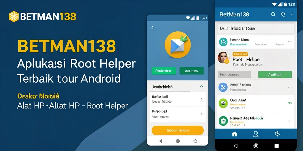 Screenshot utama BETMAN138 menampilkan antarmuka pengguna Root Helper yang sederhana dan efektif.