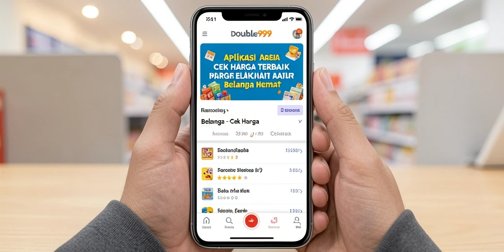 Tampilan antarmuka pengguna DOUBLE999 yang menarik dan mudah digunakan.