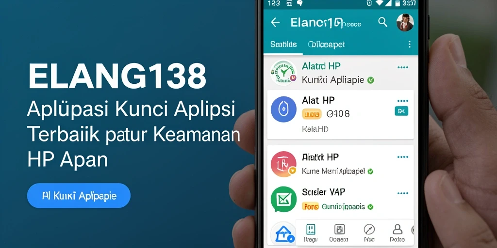 Screenshot ELANG138 menampilkan antarmuka kunci aplikasi yang intuitif.