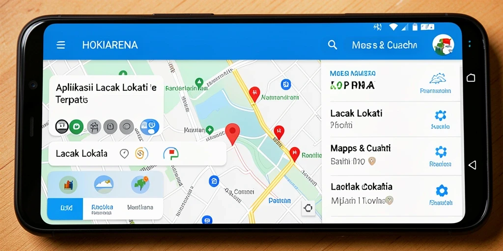 Tampilan antarmuka HOKIARENA yang intuitif untuk lacak lokasi.