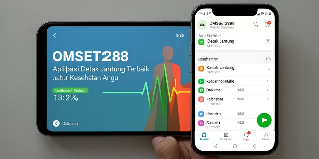 Screenshot antarmuka utama aplikasi Detak Jantung OMSET288.