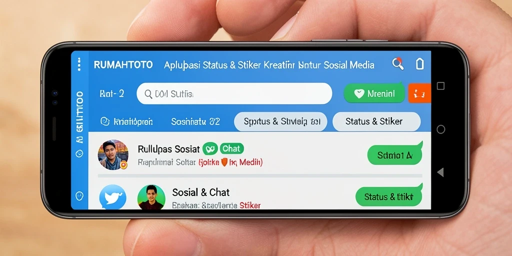 Tampilan antarmuka aplikasi RUMAHTOTO yang user-friendly dan menarik.