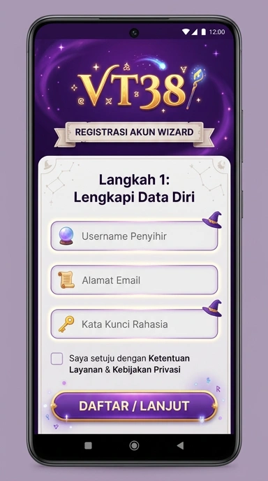 Panduan Registrasi Akun Baru vt38 untuk Pengguna Android